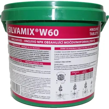 Hnojivo ECOLAB Hnojivo pro ovocné keře a jahody SILVAMIX W60, tablety (maliny, ostružiny, angrešt, rybíz, lesní výsadby) W60 1 kg