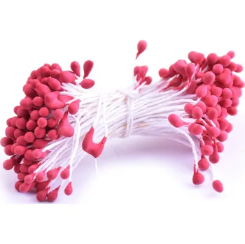 Květinové pestíky 3mm - matné Barva: červená