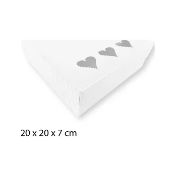 Dárková krabička BV srdce 20 x 20 x 7 cm