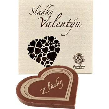 Čokoláda Čokoládovna Troubelice Sladký Valentýn 75 % 18 g