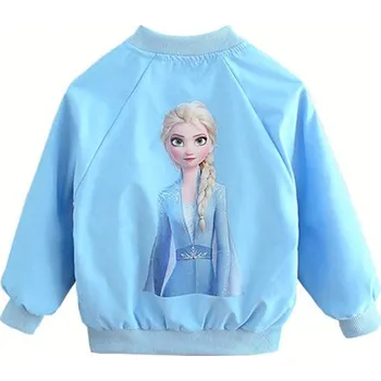 Dívčí bunda Frozen (Ledové království) Jarní/podzimní dívčí bunda Frozen, bez kapuce Motiv: Elsa, modrá, Velikost: 160 (11-12 let)