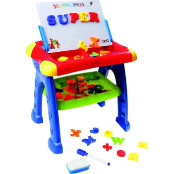 Stoleček s tabulkou a přihrádkami 50 cm