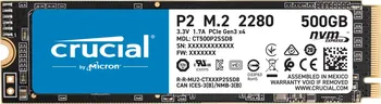 SSD disk Crucial P2 M.2 500 GB (CT500P2SSD8)