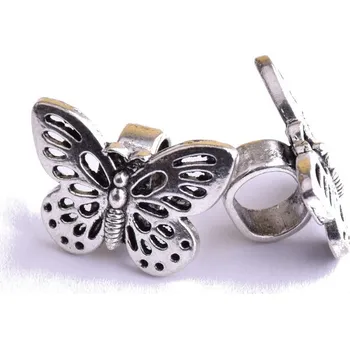 Dětské navlékací korálky Kovové korálky 17x25x14mm