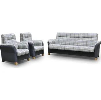 Obývací stěna Avanti II sedací sestava 3+1+1 modrá