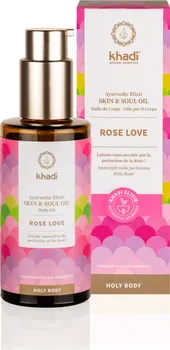 Pleťový olej Khadi Elixir Skin & Soul Oil Rose Love pleťový a tělový olej 100 ml