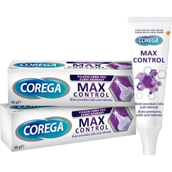 Lepidlo na zuby Corega OM Max Control fixační krém 2x 40 g
