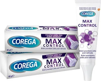 Lepidlo na zubní náhradu Corega OM Max Control fixační krém 2x 40 g