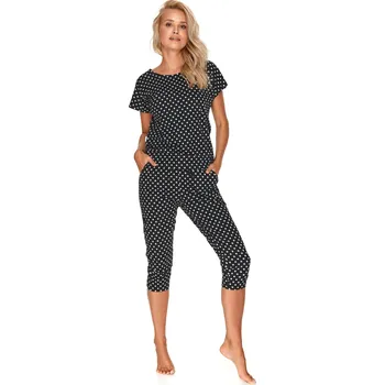 Dámská móda Taro pyžamo dámské Natasha 2668 - černá, M (Bavlněné pyžamo dámské)