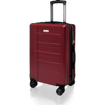 AVANCEA Skořepinový cestovní kufr DE2934 vínový S 55x38x25 cm