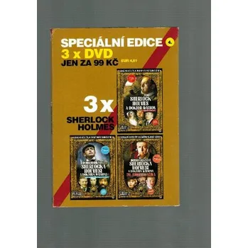 Sherlock Holmes 3x DVD