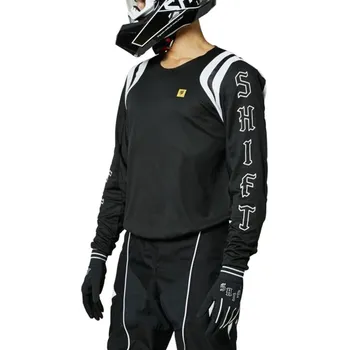 cyklistický dres Dres - SHIFT White Label Flare - Black L