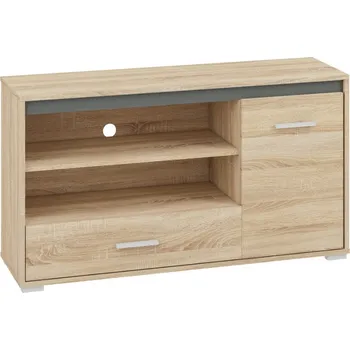 Televizní stolek Televizní stolek sonoma světlá/lišta antracit, bílá, sonoma AVO 17