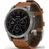 Chytré hodinky Garmin fēnix 7 Sapphire Solar Edition, Titan/ Brown Leather Band