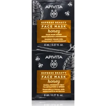 Pleťová maska Apivita Express Beauty Nourishing Face Mask Honey hydratační a vyživující maska na obličej 2x8 ml