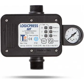 Příslušenství k čerpadlu Watertech TLAKOVÝ SPÍNAČ LOGICPRESS SET M – NASTAVITELNÝ SPÍNACÍ TLAK 988347