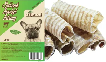 Pamlsek pro psa Natureca Hovězí hrtany sušené 250 g