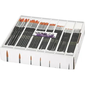 Umělecký štětec creativ company Sada kulatých štětců Goldline (84ks)