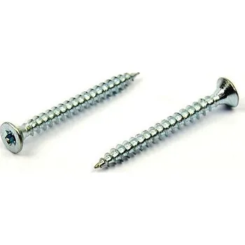 Vrut Univerzální vrut do dřeva 4,5x60 TORX zinek bílý (Vrut do dřeva, TORX, plný závit)
