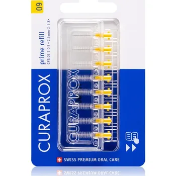 Zubní kartáček Curaprox Prime Refill náhradní mezizubní kartáčky v blistru CPS 09 0,9 - 4,0 mm 8 ks
