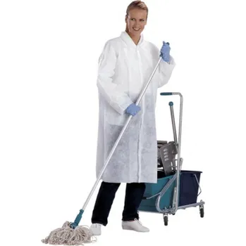 Jednorázový oděv Plášť jednorázový DeltaPlus BLOUSPO bílý XXL