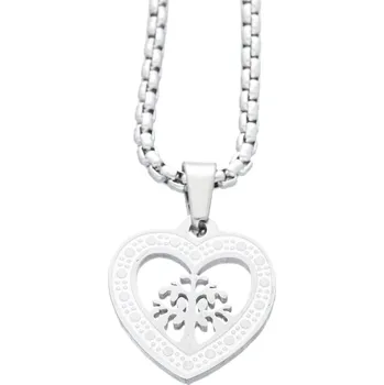 Přívěsek Ewena Přívěsek srdce se stromem života a řetízkem + dárkové balení