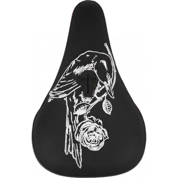 Sedlo na kolo BMX sedlo Shadow SUB X TSC ROSE CROW Pivotal MID černá/červená