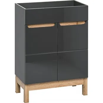 Koupelnový nábytek Koupelnová skříňka BALI šedá 820, pod umyvadlo 60, umyvadlo NE