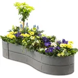 Ecoo Vyvýšený záhon z recyklovaného plastu, Flexi zahrada - 2 patra šedá