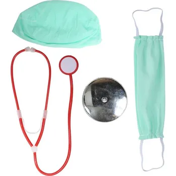 Žertovný předmět Ptákoviny CB Sada doktor - stetoskop, čepička, zrcátko a rouška