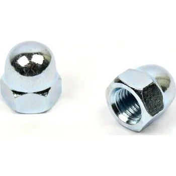 Spojovací materiál Uzavřená matice vysoká M16 zinek bílý (Šestihranná DIN 1587)