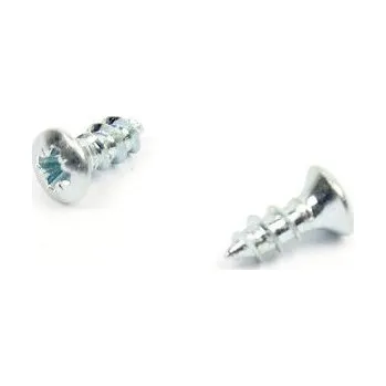 Dílna Vrut do dřeva zápustná čočková hlava 5x13 mm, zinek bílý (Vrut do dřeva - zápustná čočkovitá hlava, křížová drážka)