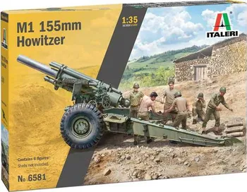 Plastikový model Italeri M1 155mm Howitzer 1:35