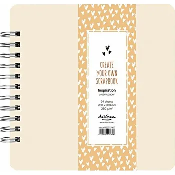Fotoalbum Drasca Art EOOD Album kroužkové Scrapbook Inspiration krémové (250g/m2, 24 listů) 20×20cm