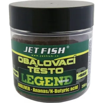 Návnadová surovina Obalovací Těsto JetFish Legend Range 250gr Robin Red Brusinka