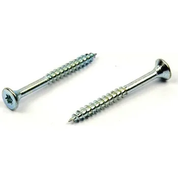 Vrut Univerzální vrut do dřeva 5x60/36 TORX zinek bílý, částečný závit (Univerzální vrut TORX částečný závit)