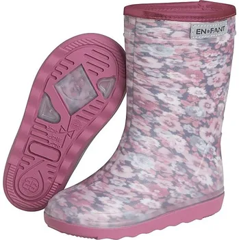 Chlapecká zimní obuv EN-FANT Rain Boots AOP Hawthorn Rose 19 EU