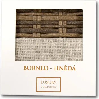 Jídelní set DEOKORK Vzorky sestavy BORNEO LUXURY hnědá