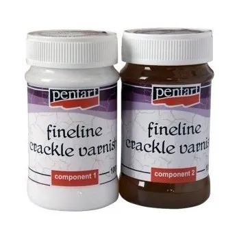 Lak na nehty pentart - Krakelovací lak - pro jemné linie - průhledný - 100 ml