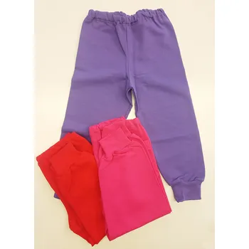 Dětská móda Tepláky dívčí s kapsičkou 104 červená