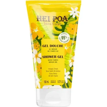 Sprchový gel Hei Poa Tahiti Monoi Oil Shower gel pečující sprchový gel na obličej a tělo 150 ml