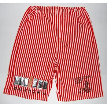 Žertovný předmět Trenýrky s kondomy - Nezlob se drahá Barva: Červenobílá, Velikost: L