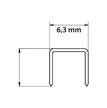 Sponkovačka Sponky pro sponkovačku Makita AT638 6,38x28mm F-33610