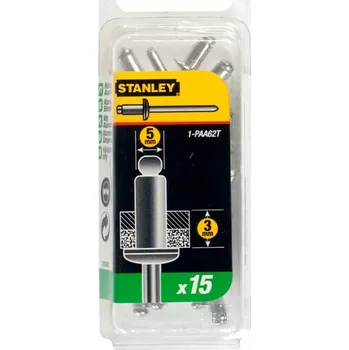 Nýt Stanley hliníkové trhací nýty 5x3mm, 15ks 1-PAA62T