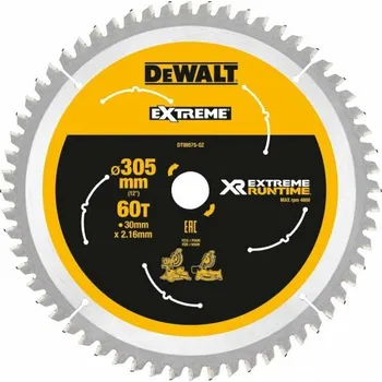Pilový kotouč DeWalt pilový kotouč pro stolní pily 305x30mm 60Z DT99575