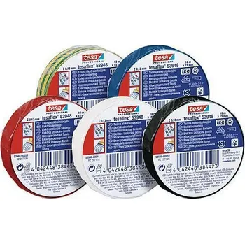 Lepicí páska Páska tesa® PRO tesaflex, elektroizolačná, sPVC, 19 mm, žlto-zelená, L-20 m