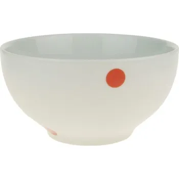 Miska "Červený puntík" 600 ml (Porcelánová miska s puntíky)