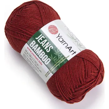 Příze YarnArt Jeans Bamboo 143 - kaštanová