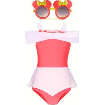 Dívčí plavky Čína Jednodílné plavky "Šípková Růženka" + sluneční brýle Velikost: 100/1-2T