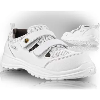Pracovní obuv VM Footwear Obuv VM MONTREAL 2105-S1 ESD sandál s kompozitní tužinkou, bílý 2105-S1ESD/40 Bílá 40